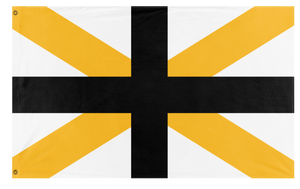 A mockup of the custom flag 'The Flag of Hababi' on a white background