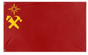 A mockup of the custom flag 'Roddasa flag' on a white background
