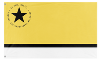 A mockup of the custom flag 'Trussean Presidential Flag' on a white background