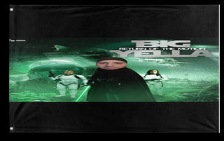 A mockup of the custom flag 'Return of the motion flag' on a white background