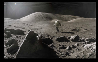 A mockup of the custom flag 'Apollo flag' on a white background