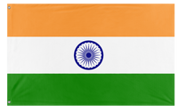 A mockup of the custom flag 'India flag' on a white background