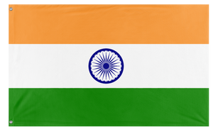 A mockup of the custom flag 'India flag' on a white background