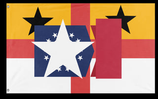 A mockup of the custom flag 'T flag' on a white background