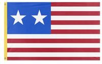 A mockup of the custom flag 'Western Forces With Smaller Stars flag' on a white background