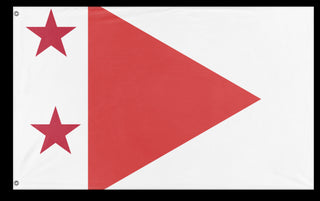 A mockup of the custom flag 'T flag' on a white background