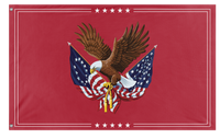 A mockup of the custom flag 'Constitutionalist flag' on a white background