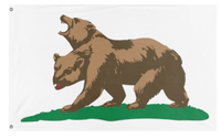 A mockup of the custom flag 'Bear. flag' on a white background