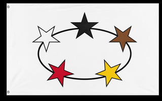 A mockup of the custom flag 'Suriname' on a white background