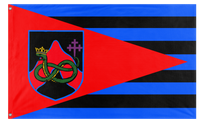 A mockup of the custom flag 'Baptist Republic of Tennessee' on a white background