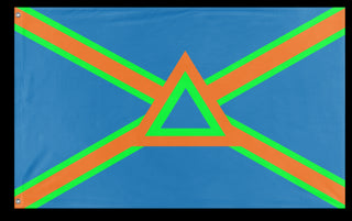 A mockup of the custom flag 'The greater new Imperia flag' on a white background