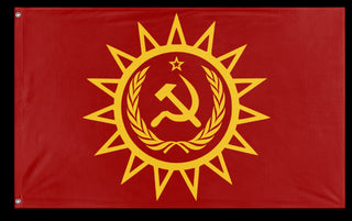 A mockup of the custom flag 'Flag Contest' on a white background