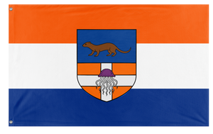 A mockup of the custom flag 'Presidential Republic of Jasonia/Jasonia flag' on a white background