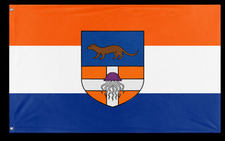 A mockup of the custom flag 'Presidential Republic of Jasonia/Jasonia flag' on a white background