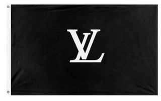A mockup of the custom flag 'vl flag' on a white background