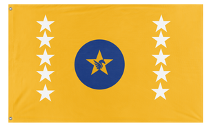 A mockup of the custom flag 'Gavaltina flag' on a white background