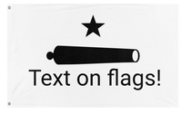 A mockup of the custom flag 't1  flag' on a white background