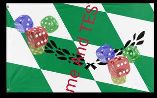 A mockup of the custom flag 'T flag' on a white background