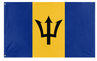 A mockup of the custom flag 't double flag' on a white background