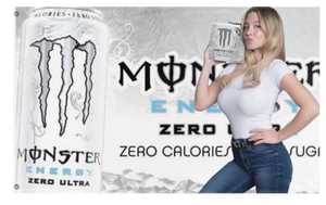 A mockup of the custom flag 'monster_kvit flag' on a white background