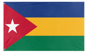 A mockup of the custom flag 'Rukhansas flag' on a white background