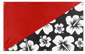A mockup of the custom flag 'Aloha-Anarchy flag' on a white background