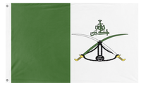 A mockup of the custom flag 'Islamic  flag' on a white background