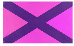 A mockup of the custom flag 'Pink Gang flag' on a white background