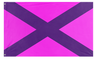 A mockup of the custom flag 'Pink Gang  flag' on a white background