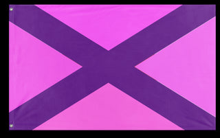A mockup of the custom flag 'Pink Gang  flag' on a white background