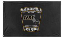 A mockup of the custom flag 'MA_TERT flag' on a white background