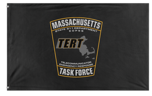 A mockup of the custom flag 'MA_TERT flag' on a white background
