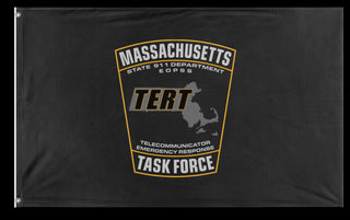 A mockup of the custom flag 'MA_TERT flag' on a white background