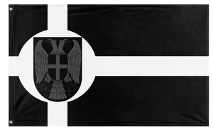 A mockup of the custom flag 'BWR flag' on a white background