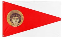 A mockup of the custom flag 'Ghassanid Kingdom flag' on a white background