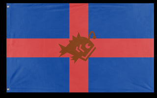 A mockup of the custom flag 'Wemoyne  flag' on a white background