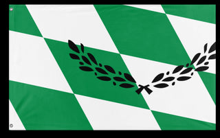 A mockup of the custom flag 'T flag' on a white background