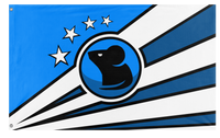 A mockup of the custom flag 'Mouse Flag' on a white background
