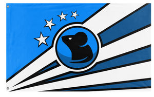 A mockup of the custom flag 'Mouse Flag' on a white background