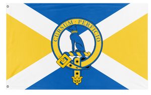 A mockup of the custom flag 'Hunter flag' on a white background