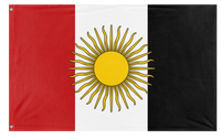 A mockup of the custom flag 'EgyptEmpire flag' on a white background
