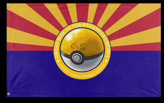 A mockup of the custom flag 'Umoria flag' on a white background