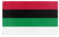 A mockup of the custom flag 'Arab  flag' on a white background