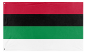 A mockup of the custom flag 'Arab  flag' on a white background