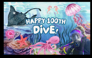 A mockup of the custom flag 'Test 1 flag' on a white background