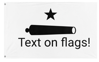 A mockup of the custom flag 'dzqd flag' on a white background