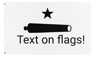 A mockup of the custom flag 'dzqd flag' on a white background