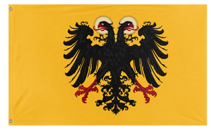 A mockup of the custom flag 'Holy Roman Empire flag' on a white background