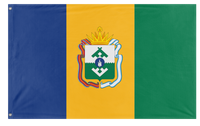 A mockup of the custom flag 'L'bania flag' on a white background
