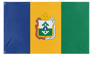 A mockup of the custom flag 'L'bania flag' on a white background